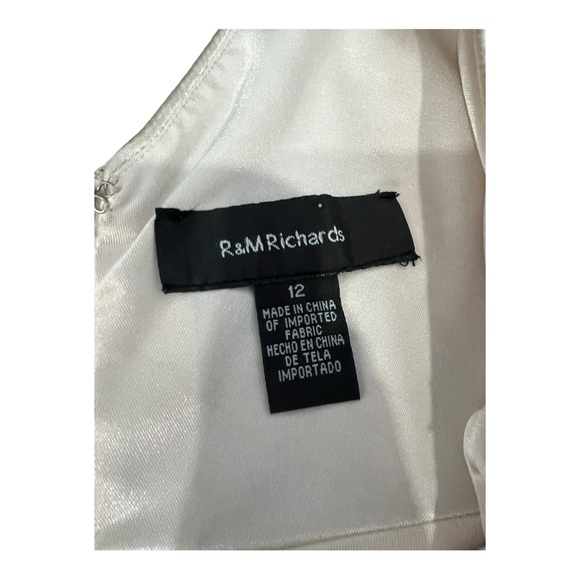 R&M richards White Dress Size 12 - Picture 4 of 7